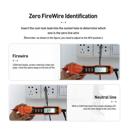 ANENG A3002 Multi-Function Pen-Type High-Precision Smart Multimeter(Orange) - Digital Multimeter by ANENG | Online Shopping UK | buy2fix