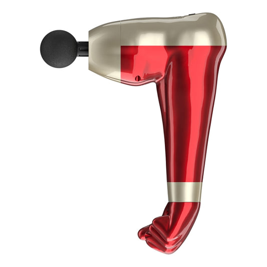 USB Arm Shape Muscle Relaxation Fascia Gun(Red) - Massage gun & Accessories by buy2fix | Online Shopping UK | buy2fix