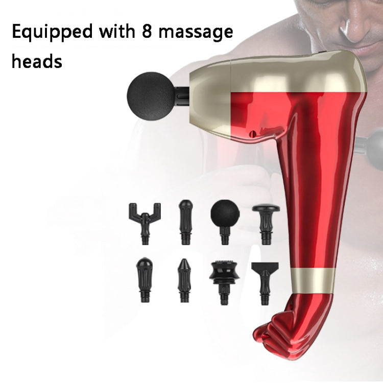 USB Arm Shape Muscle Relaxation Fascia Gun(Black) - Massage gun & Accessories by buy2fix | Online Shopping UK | buy2fix