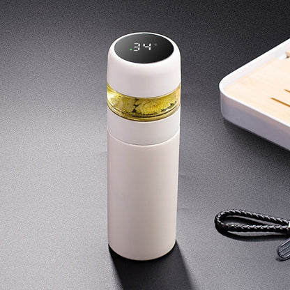 706 304 Stainless Steel Smart Insulation Water Cup(White) - Vacuum Thermoses & Cups by buy2fix | Online Shopping UK | buy2fix
