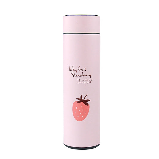 393 Mini Portable Smart Thermos Cup(Pink Strawberry) - Vacuum Thermoses & Cups by buy2fix | Online Shopping UK | buy2fix