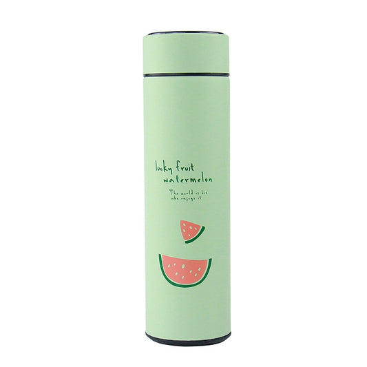 393 Mini Portable Smart Thermos Cup(Green Watermelon) - Vacuum Thermoses & Cups by buy2fix | Online Shopping UK | buy2fix