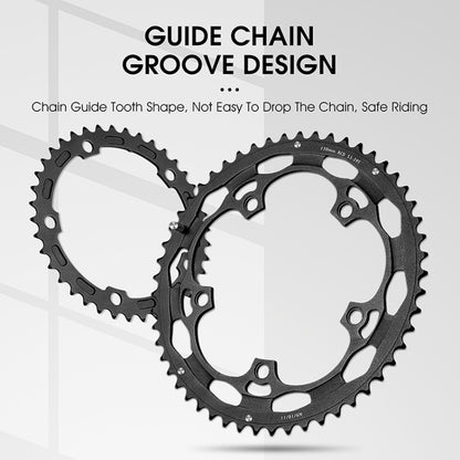 WEST BIKING YP0719274 53-39T Road Bike Crank Racing Double Disc(Red) - Bicycle Chains & Rounds by WEST BIKING | Online Shopping UK | buy2fix