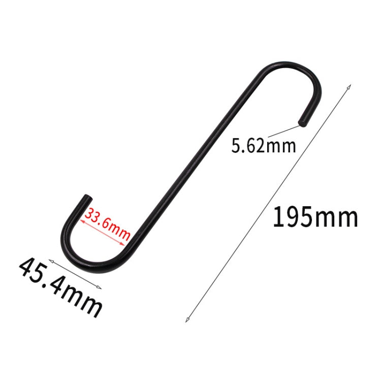 8 PCS S-Type Brake Pump Hanging Hook(Black) - Towing Bars by buy2fix | Online Shopping UK | buy2fix