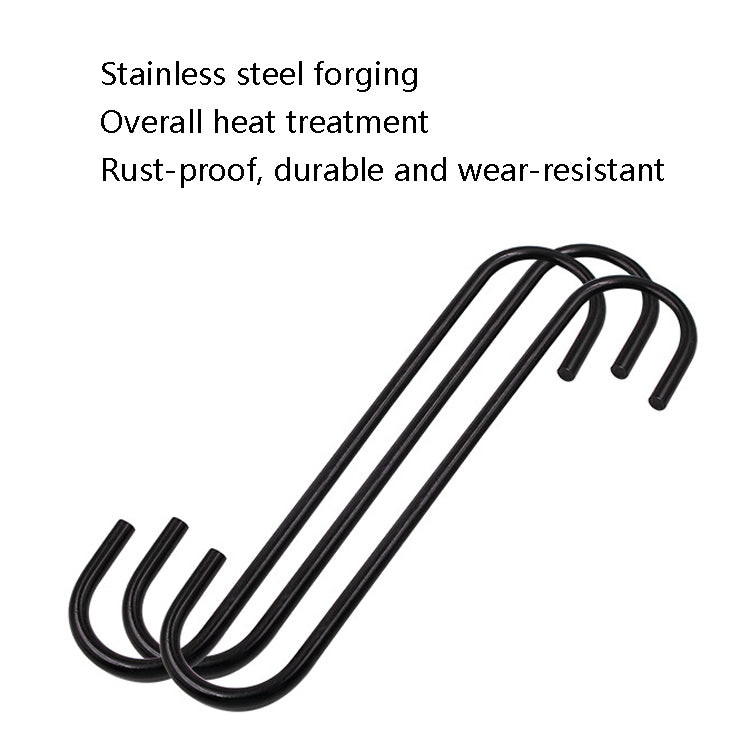 8 PCS S-Type Brake Pump Hanging Hook(Black) - Towing Bars by buy2fix | Online Shopping UK | buy2fix