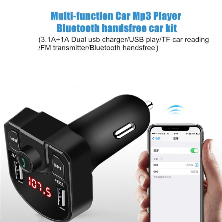 M9 Car Bluetooth MP3 Dual USB Car Charger(Black) - Bluetooth Car Kits by buy2fix | Online Shopping UK | buy2fix
