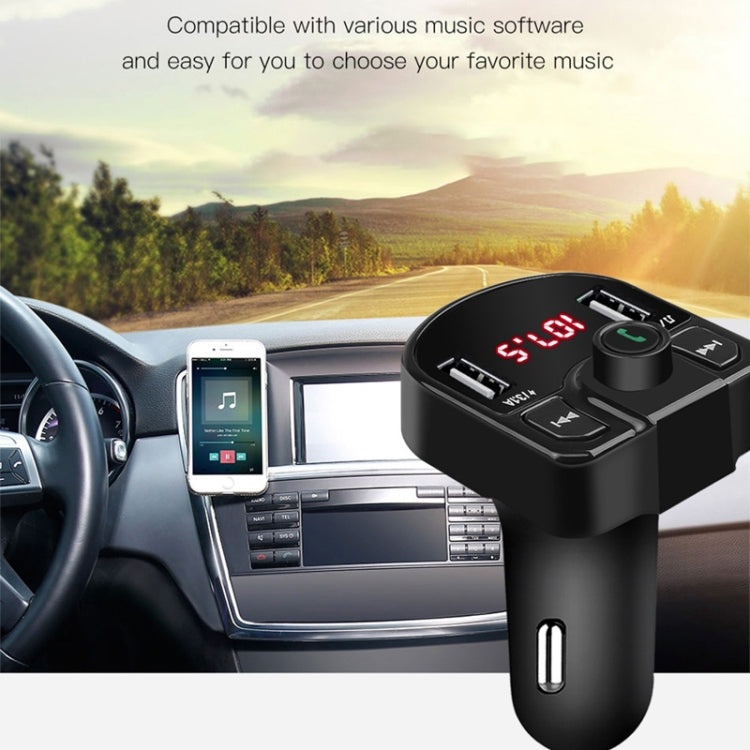 M9 Car Bluetooth MP3 Dual USB Car Charger(Black) - Bluetooth Car Kits by buy2fix | Online Shopping UK | buy2fix