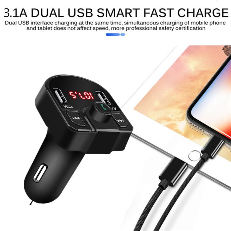 M9 Car Bluetooth MP3 Dual USB Car Charger(Black) - Bluetooth Car Kits by buy2fix | Online Shopping UK | buy2fix