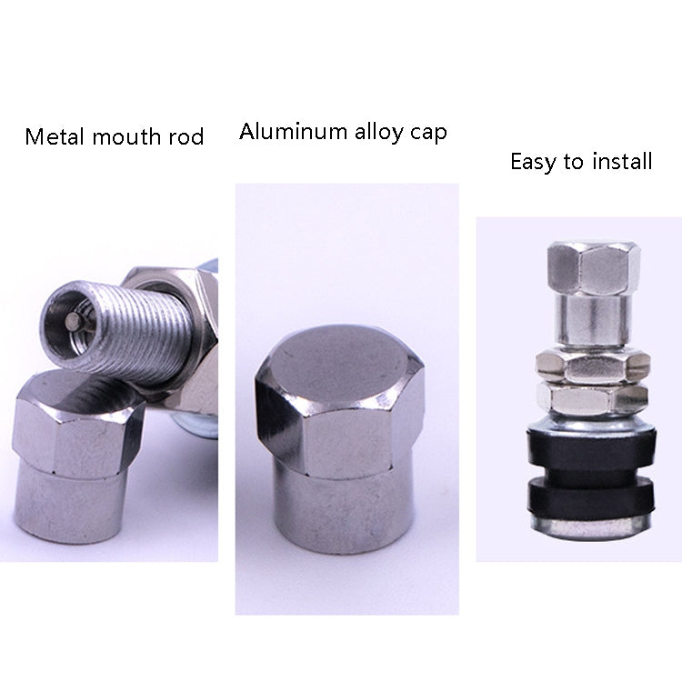 20 PCS Motorcycle Tubeless Tire Valve Stainless Steel Straight Mouth(TR161) - Replacement Parts by buy2fix | Online Shopping UK | buy2fix