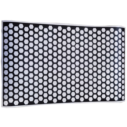 5 PCS Car Honeycomb Tail Lamp Film Universal Personality Modified Light Film Sticker(Carbon Fiber Black) by buy2fix