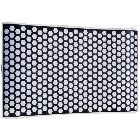 5 PCS Car Honeycomb Tail Lamp Film Universal Personality Modified Light Film Sticker(Carbon Fiber Black) by buy2fix