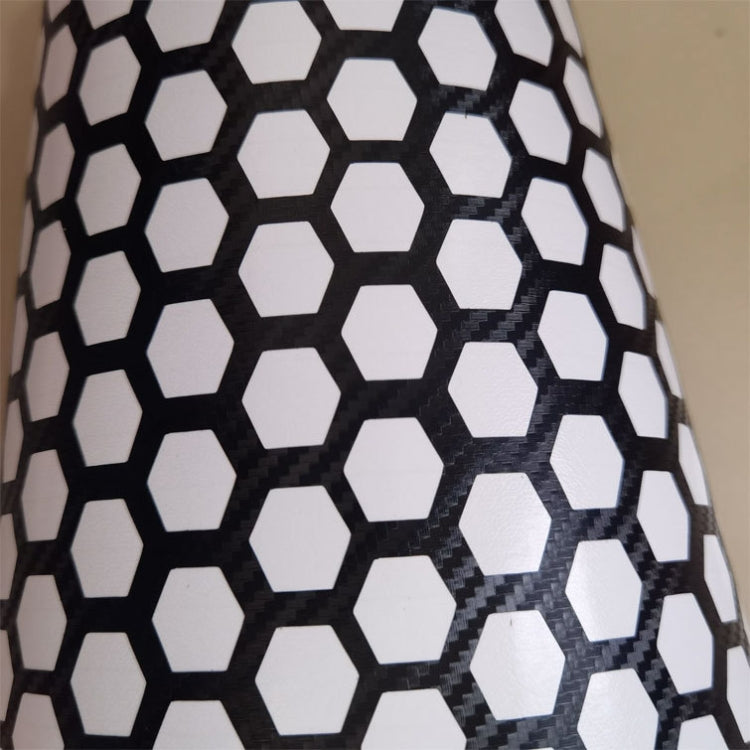 5 PCS Car Honeycomb Tail Lamp Film Universal Personality Modified Light Film Sticker(Carbon Fiber Black) by buy2fix