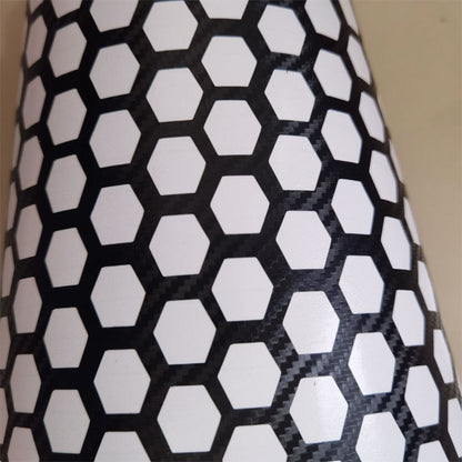 5 PCS Car Honeycomb Tail Lamp Film Universal Personality Modified Light Film Sticker(Carbon Fiber Black) by buy2fix