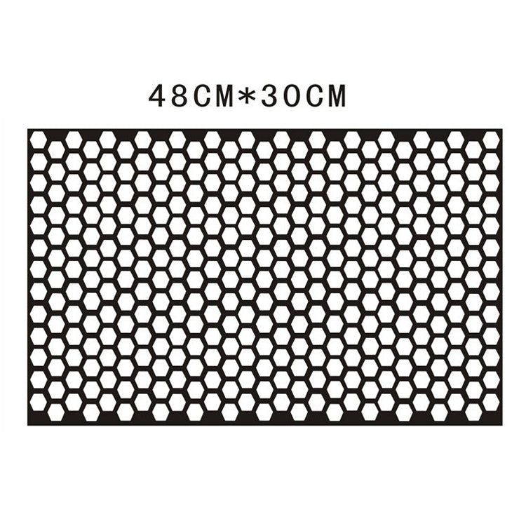 5 PCS Car Honeycomb Tail Lamp Film Universal Personality Modified Light Film Sticker(Carbon Fiber Black) by buy2fix