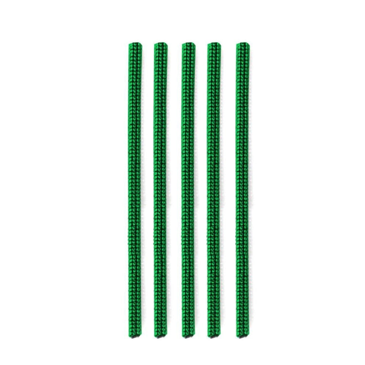 5 PCS Car Outlet Diamond Decorative Strip Air Conditioning Port U-Shaped Clip Strip(Green) by buy2fix