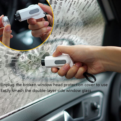 CS-B09 Safety Hammer Tungsten Steel Striker Windows Breaker With Seat Belt Cutter(White) - Emergency Hammer by buy2fix | Online Shopping UK | buy2fix