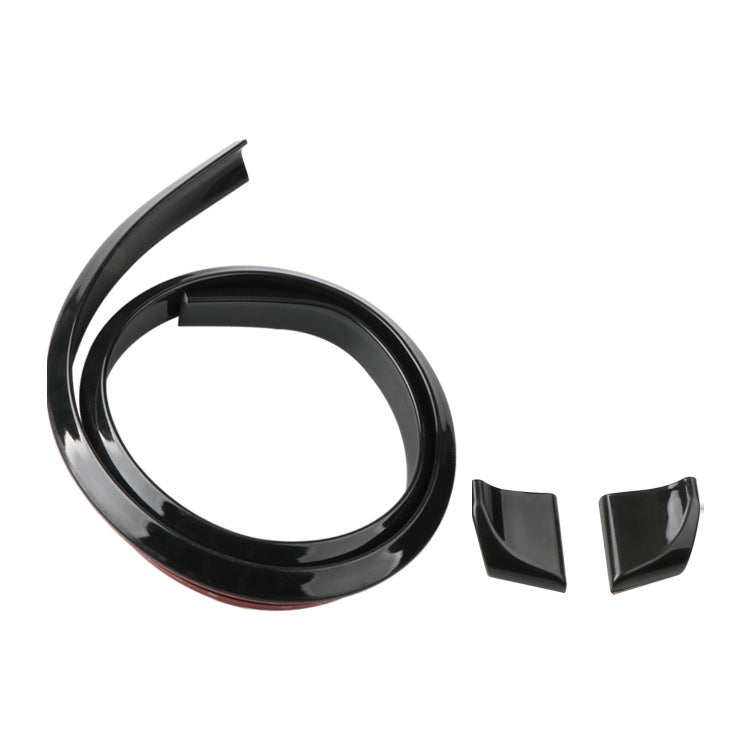 Car Universal Tail Paste Top Wing, Specification: 3.5cm Bright Black by buy2fix