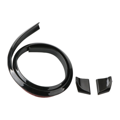 Car Universal Tail Paste Top Wing, Specification: 3.5cm Bright Black by buy2fix