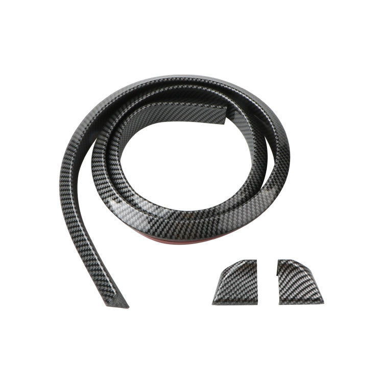 Car Universal Tail Paste Top Wing, Specification: 3.5cm Carbon Fiber Black by buy2fix