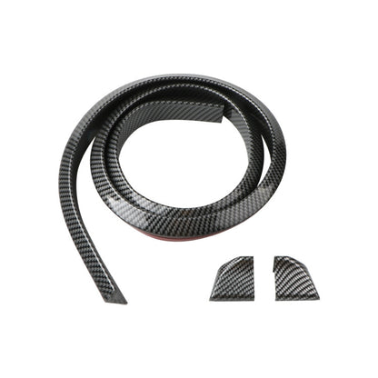 Car Universal Tail Paste Top Wing, Specification: 3.5cm Carbon Fiber Black by buy2fix