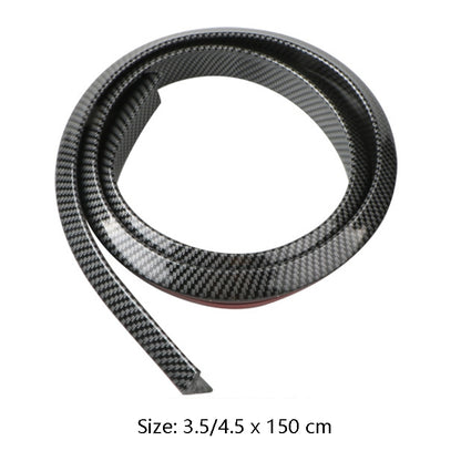 Car Universal Tail Paste Top Wing, Specification: 3.5cm Carbon Fiber Black by buy2fix