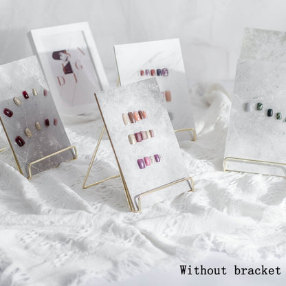 2 PCS Nail Art Photo Background Rock Pattern Display Board(A Style) - Brick Wall by buy2fix | Online Shopping UK | buy2fix