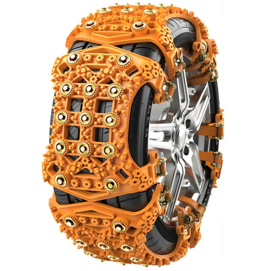 For 175~265cm Snow Emergency Snow Chains For Car SUV General Tires(Yellow 8764A) - Car Road Trouble Clearer by buy2fix | Online Shopping UK | buy2fix