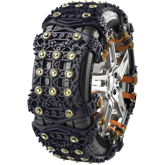 For 175~265cm Snow Emergency Snow Chains For Car SUV General Tires(Black 8764B) - Car Road Trouble Clearer by buy2fix | Online Shopping UK | buy2fix