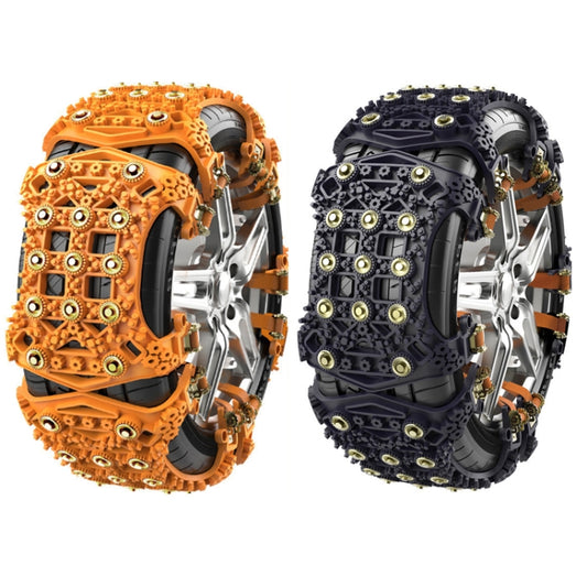 For 175~265cm Snow Emergency Snow Chains For Car SUV General Tires(Yellow 8764A) - Car Road Trouble Clearer by buy2fix | Online Shopping UK | buy2fix