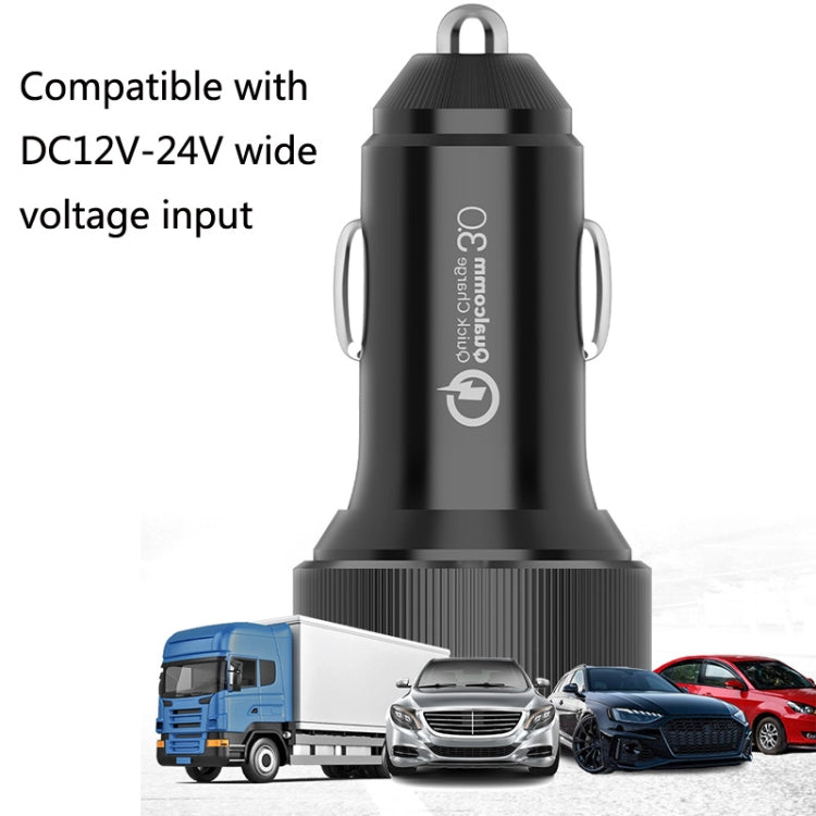 QIAKEY TM330 Dual Port Fast Charge Car Charger - Car Charger by QIAKEY | Online Shopping UK | buy2fix