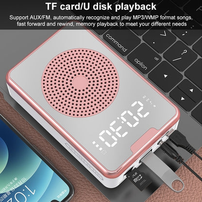 ZXL-H3 Portable Teaching Microphone Amplifier with Time Display, Spec: Wireless Version (Black) - Loudspeaker by buy2fix | Online Shopping UK | buy2fix