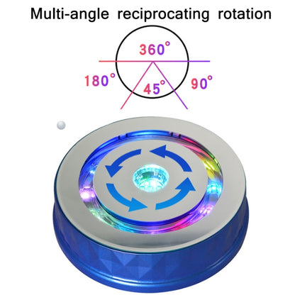 LED Light Electric Rotating Turntable Display Stand Video Shooting Props Turntable(Blue) -  by buy2fix | Online Shopping UK | buy2fix