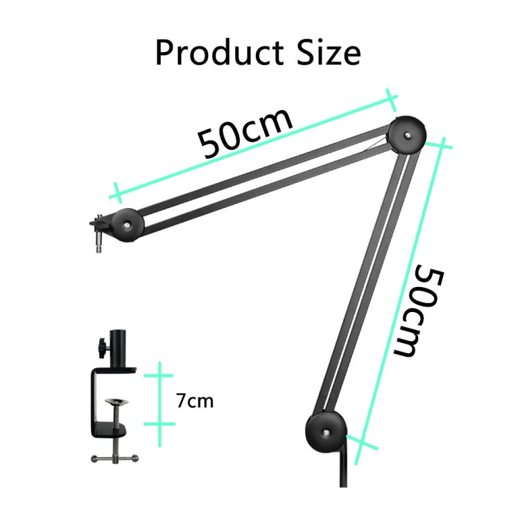 Microphone Desktop Cantilever Stent 360 Degree Rotating Bracket(GAZ-40 B) - Stand by buy2fix | Online Shopping UK | buy2fix