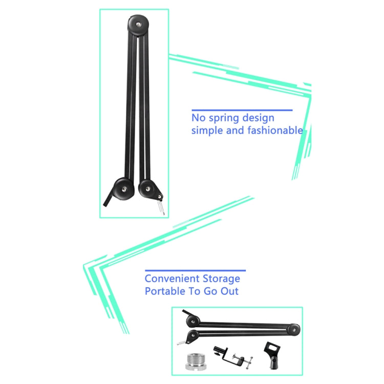 Microphone Desktop Cantilever Stent 360 Degree Rotating Bracket(GAZ-40 B) - Stand by buy2fix | Online Shopping UK | buy2fix