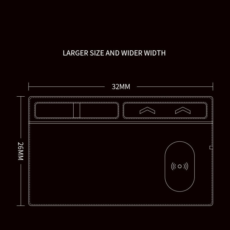 JJ-82401 Mouse Pad with Phone Charging and Phone Holder(Grey) by buy2fix