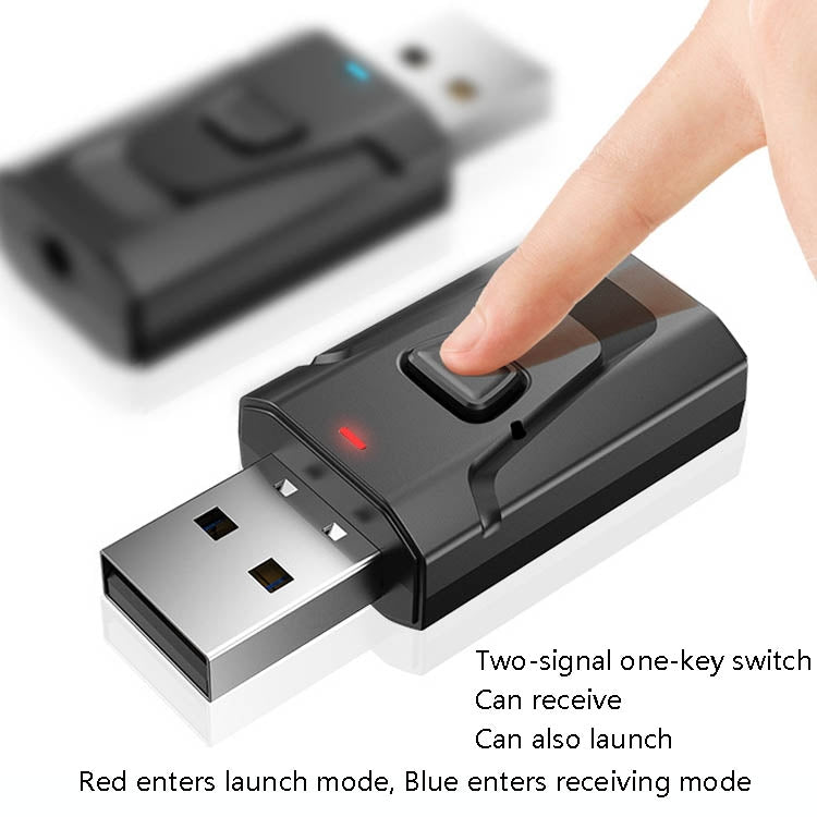 T7 4 In 1 Bluetooth 5.0 USB Transmit Receiving Audio Adapter - Bluetooth Adapters by buy2fix | Online Shopping UK | buy2fix