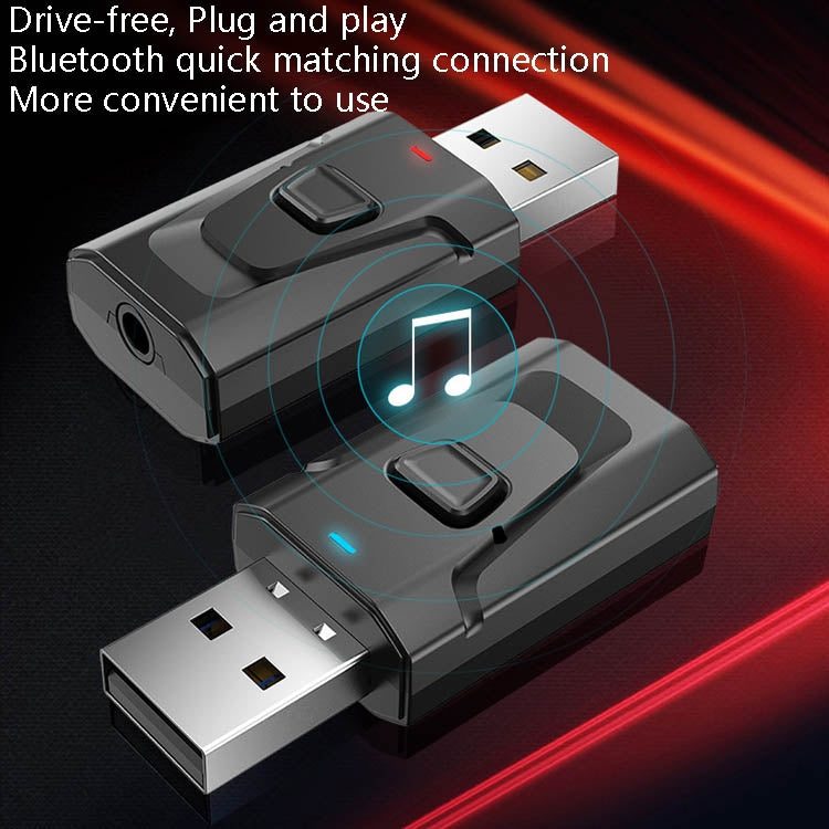 T7 4 In 1 Bluetooth 5.0 USB Transmit Receiving Audio Adapter - Bluetooth Adapters by buy2fix | Online Shopping UK | buy2fix