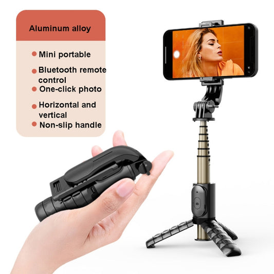 Mini Selfie Stick Integrated Multifunctional Bluetooth Selfie, Specification: Q10 68CM Without Fill Light - Selfie Sticks by buy2fix | Online Shopping UK | buy2fix