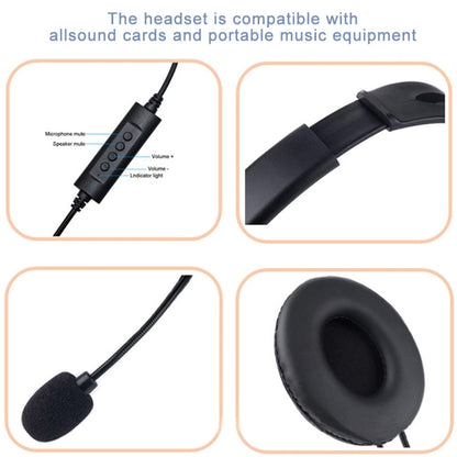Head-Mounted Wired Headset With Microphone, Style: GAE-109 by buy2fix