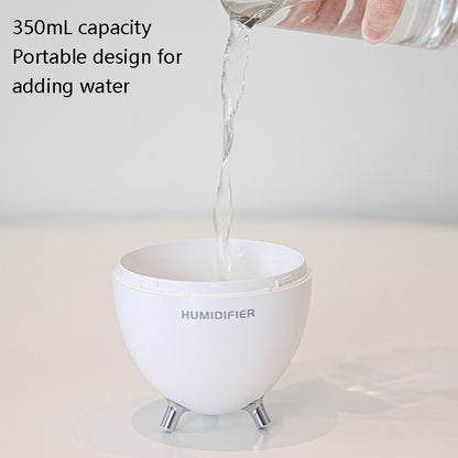 Y18 Mini USB Bedroom Spray Bright Night Lamp Humidifier(White) - Air Purifiers & Accessories by buy2fix | Online Shopping UK | buy2fix
