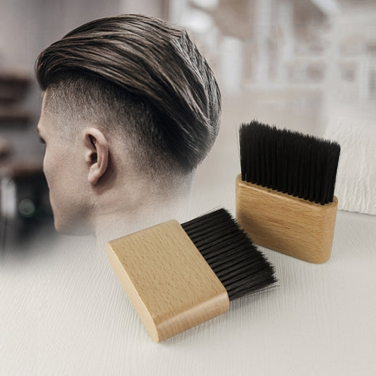 Flat Shredded Hair Brush Haircut And Neck Cleaning Brush(Wood Color) - Hair Trimmer by buy2fix | Online Shopping UK | buy2fix