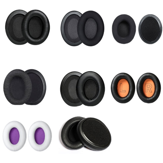 2pcs Headset Earmuffs For Kingston HyperX Cloud II / Silver / Alpha / Flight / Stinger, Color: Black Ice Silk - Earmuff & Pad by buy2fix | Online Shopping UK | buy2fix