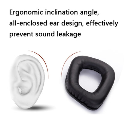 2 PCS Headset Sponge Earmuffs for Logitech G35 / G930 / G430 / F450(Black) - Earmuff & Pad by buy2fix | Online Shopping UK | buy2fix