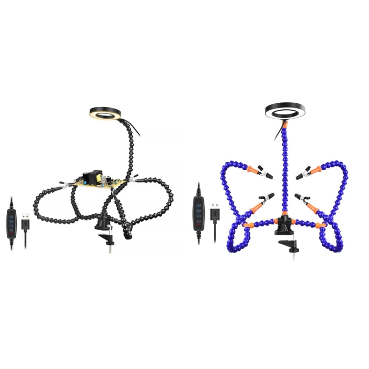 SN5BK-USB 4-Clawed Lamp Adjustable Desktop Soldering Station(Black) by buy2fix