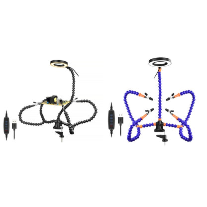 SN5BK-USB 4-Clawed Lamp Adjustable Desktop Soldering Station(Black) by buy2fix