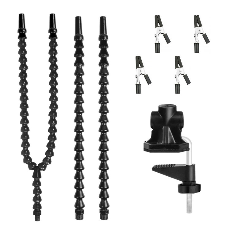 Y4BK-XS Universal Arm Clip-On Base Four-Claw Soldering Station(Blue) by buy2fix