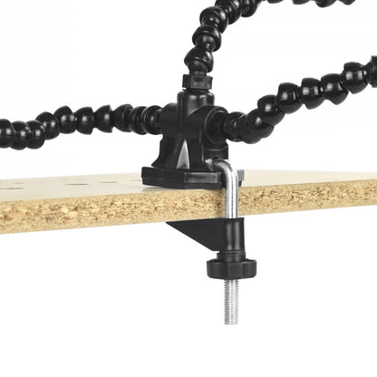 Y4BK-XS Universal Arm Clip-On Base Four-Claw Soldering Station(Blue) by buy2fix