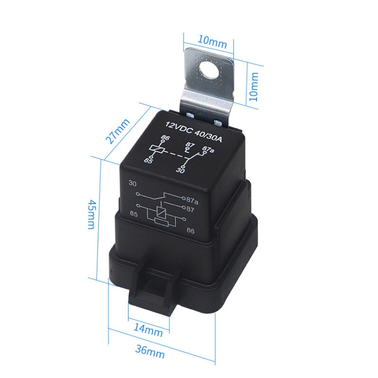 1040 5 Pin Waterproof Integrated Automotive Relay With Bracket, Rated voltage: 24V - Relays by buy2fix | Online Shopping UK | buy2fix