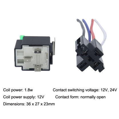 5 Sets JD2912 4 Pin Car Relay With Fuse, Rated voltage: 24V - Relays by buy2fix | Online Shopping UK | buy2fix