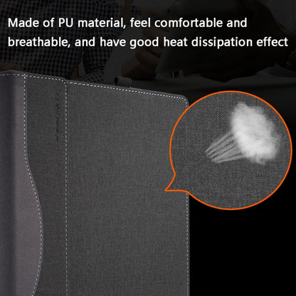 13.9 inch PU Leather Laptop Protective Cover For Lenovo Yoga 5 Pro / Yoga 910(Blue) by buy2fix